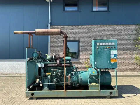 Volvo TD 120 AG 220 kVA generatorset ex Emergency met ATS 376 hours