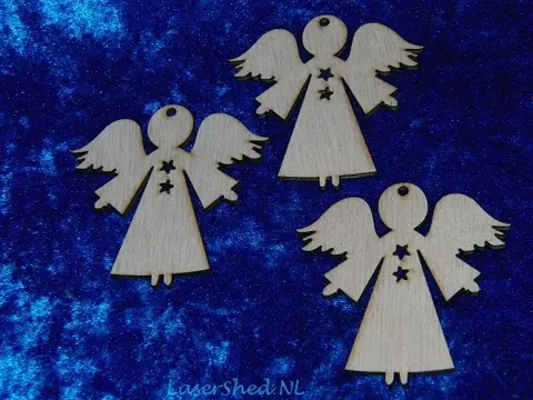 Kerst versiering Engeltjes 70mm.