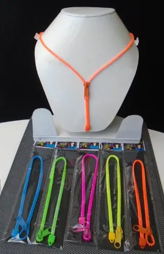 KETTING IN RITSVORM 5 KLEUREN NIEUW