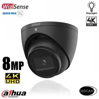 Zwarte 4K 8MP buitencamera