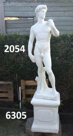 Davit. Michelangelo met zuil.