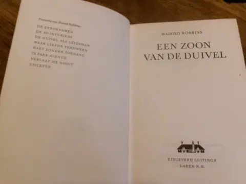 Harrold Robbins : Een zoon van de duivel