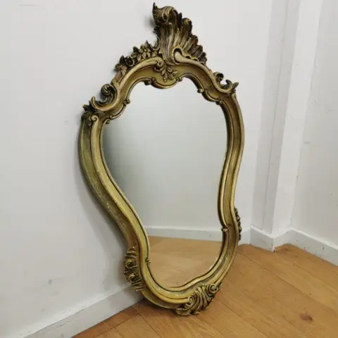 Vintage tweedehands spiegel