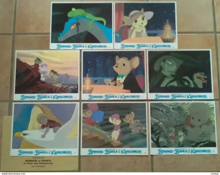 THE RESCUERS DOWN UNDER lobbycard set.