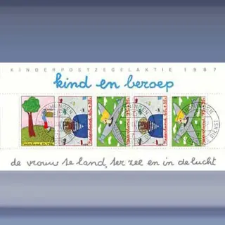 Kinderzegels (blok) (1987)