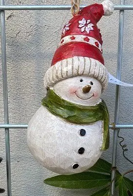 ORNAMENT SNEEUWPOP MET MUTS NIEUW