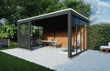 MAATWERK - Strakke modern houten bijgebouwen