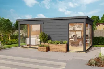 Tuinhuis-Blokhut Domeo 3 set: 508,8 x 321,9cm