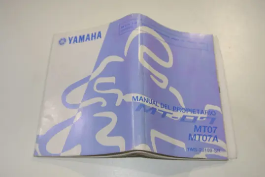 INSTRUCTIEBOEKJE Yamaha MT 07 2014 - 2017