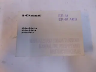 INSTRUCTIEBOEKJE Kawasaki ER 6 2007 - 2011