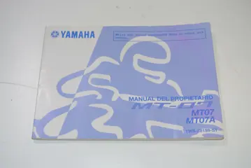 INSTRUCTIEBOEKJE Yamaha MT 07 2014 - 2017