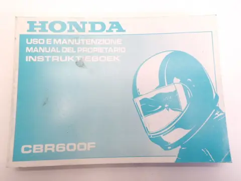 INSTRUCTIEBOEKJE Honda CBR 600 F 1995 - 1998