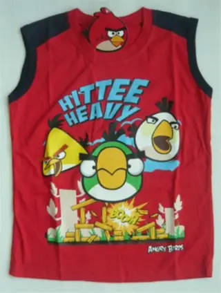 Origineel Angry Birds T-Shirt - maat 104 rood * nieuw