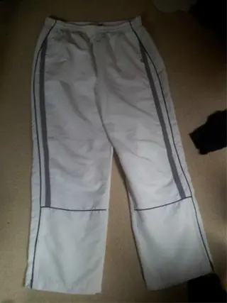 Witte trainingsbroek mt XXL