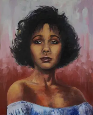 Whitney Houston Schilderij