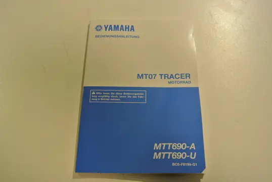 INSTRUCTIEBOEKJE Yamaha MT 07 Tracer 2016 - 2018