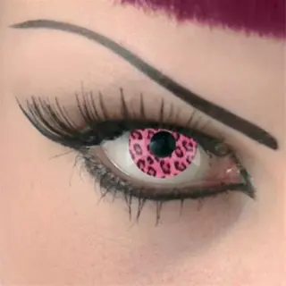 Funlenzen, TerrorEyes contactlenzen, Roze Luipaard
