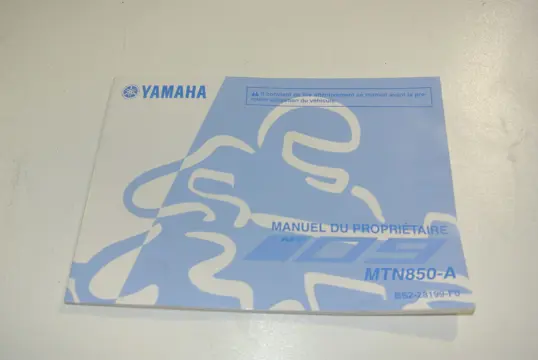 INSTRUCTIEBOEKJE Yamaha MT 09 2018 - 2020