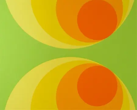 Retro geel behang 15