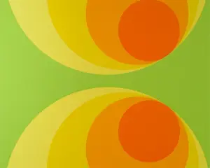 Retro geel behang 15