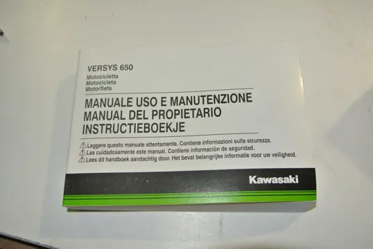 INSTRUCTIEBOEKJE Kawasaki VERSYS 650 2015 - 2018