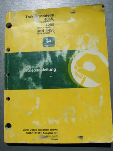 Manual JD 4055 t/m 4455