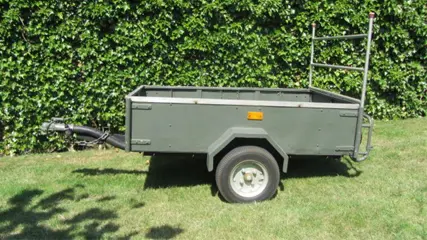 Aanhangwagen 120x 150 cm met reservewiel