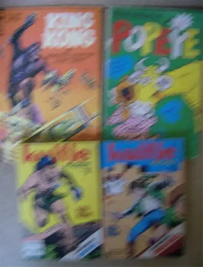34 kuifje , popeye , king kong