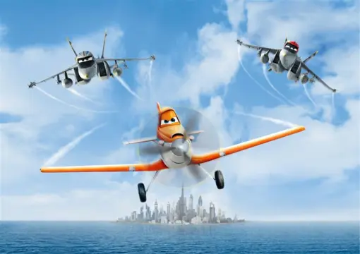 Disney Planes behang fotobehang Sky