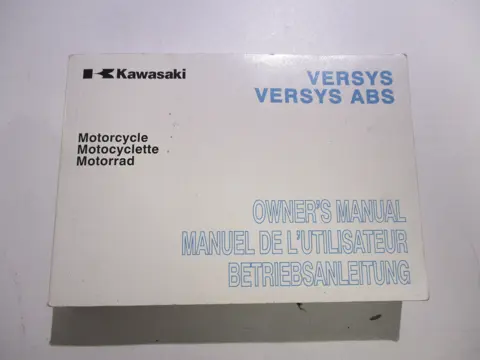 INSTRUCTIEBOEKJE Kawasaki VERSYS 650 2015 - 2018