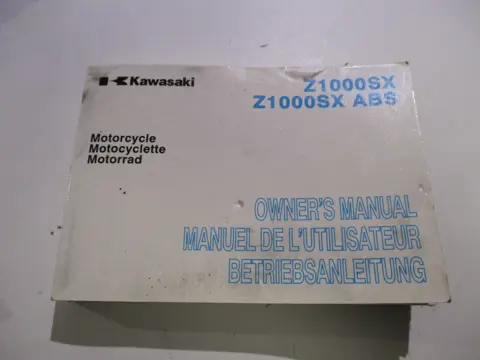 INSTRUCTIEBOEKJE Kawasaki Z 1000 Sx 2014 - 2016