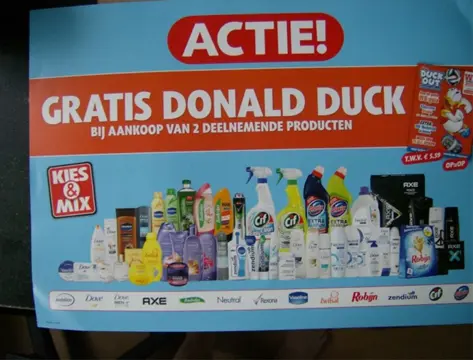 Reclame poster donald duck 1 adv. 310