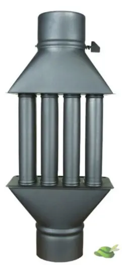 (Hout)kachel warmtewisselaar / na-verwarmer