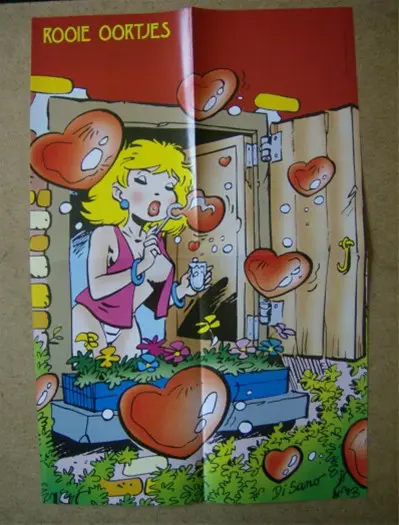 Rooie oortjes poster adv. 791