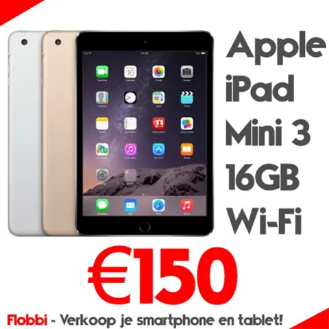 IPad Mini 3 verkopen? Snel, betrouwbaar &amp; hoge