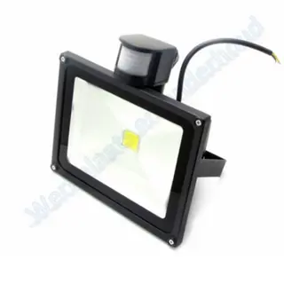 Led bouwlamp 30W 2100Lm zwart met sensor