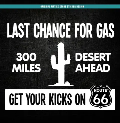 Sticker Last Chance For Gas: Wit