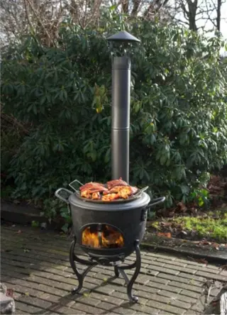 Buitenkachel Vulkaan Gietijzer OP VOORRAAD