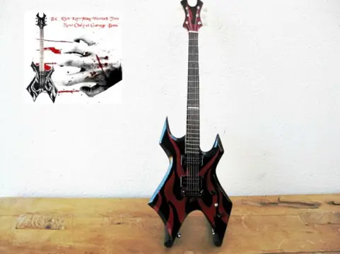 Miniatuur gitaar BC Rich Warlock HANDMADE