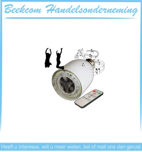 Ebode BTL12 Bluetooth LED Lightspeaker [white] bij Beekcom