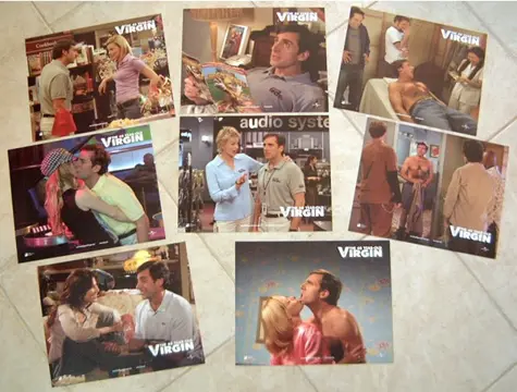 THE 40 YEAR - OLD VIRGIN lobbycard set.