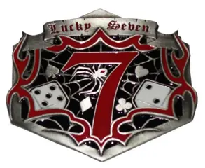 Belt buckle / Riem gesp " Lucky seven "