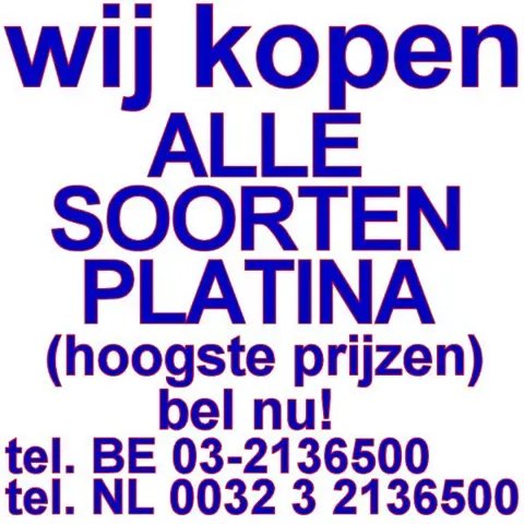 Inkoop platina inkoop