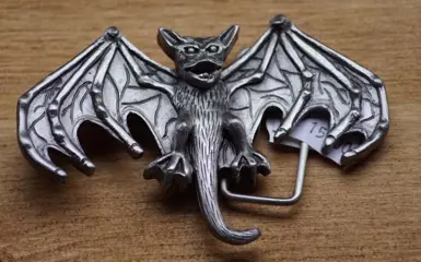Buckle / gesp " Voorkant vleermuis "