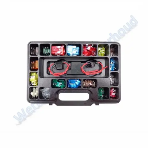 Assortiment steekzekeringen + zekeringhouder 278-dlg