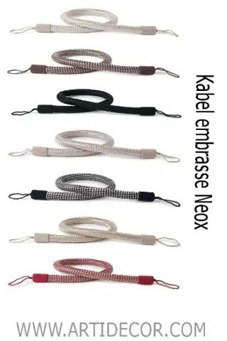 Kabel embrasse Neox (leverbaar in 7 kleuren)