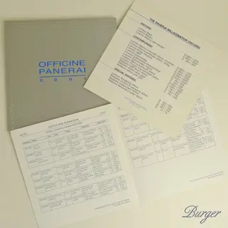 Panerai Laboratorio Di Idee 2001 + price list