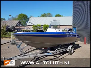 Boot Aluminium Consoleboot/ 90 pk Silver Hawk 540 met Mercury OptiMax 90 PK
 met Trailer
