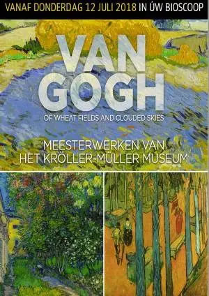 VAN GOGH OF WHEAT FIELDS AND CLOUDED SKIES poster.