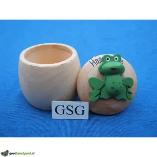 Opbergdoosje haarlokje kikker